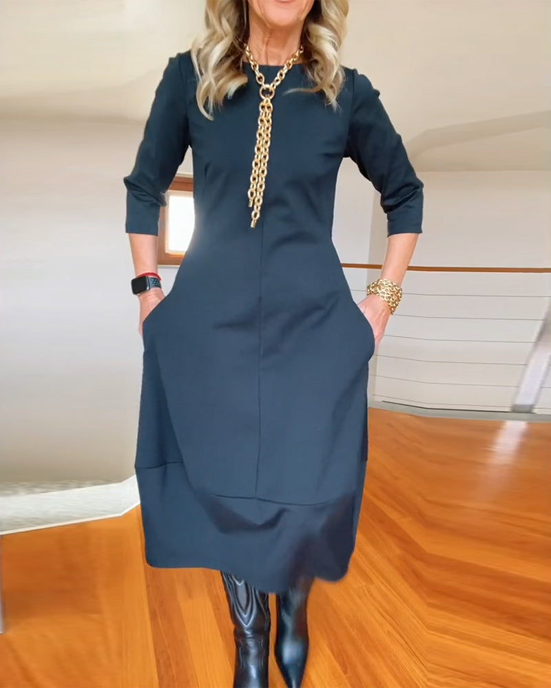 Lottie - Elegant Midi Dress
