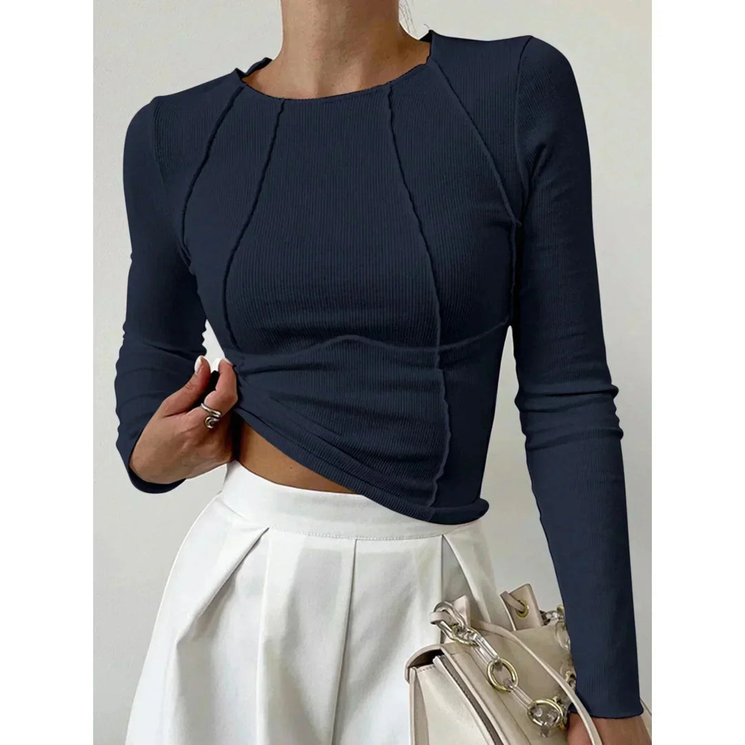 Andi - Ribbed Long-Sleeve Top