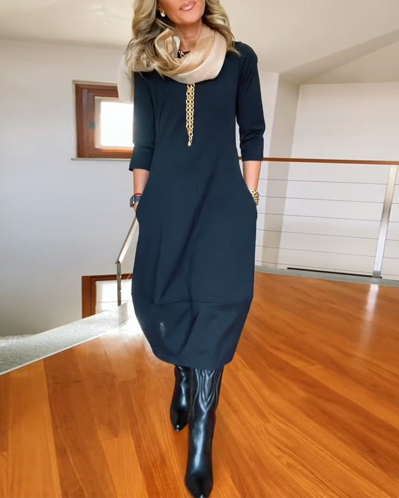 Lottie - Elegant Midi Dress