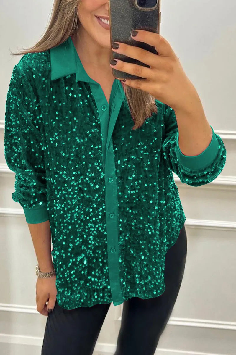 Bryony - Sparkle Sequin Shirt