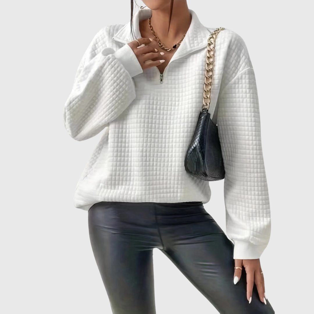 Edwina ™ | Casual zip-up jumper