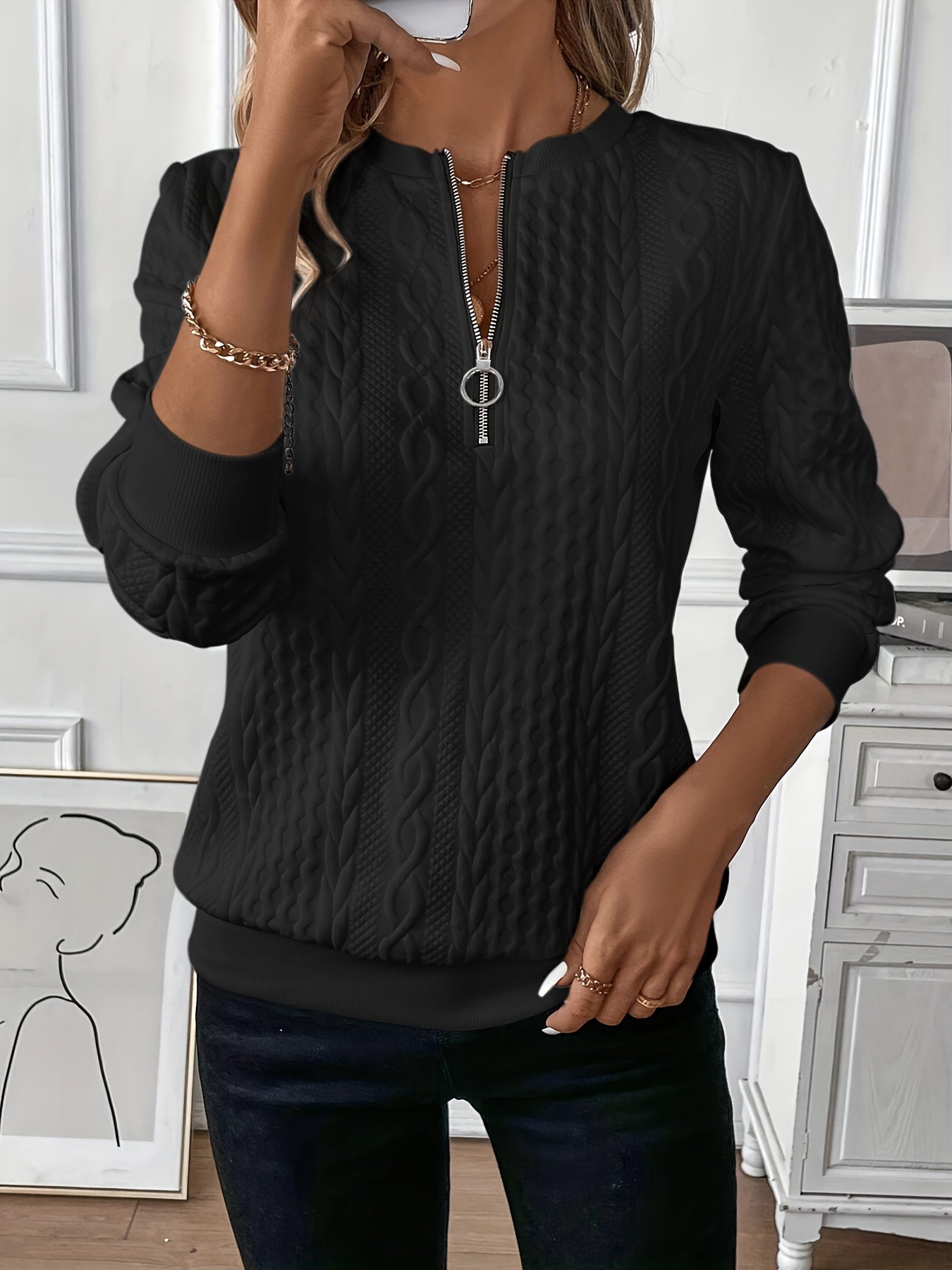 Della™ | Soft zip sweater