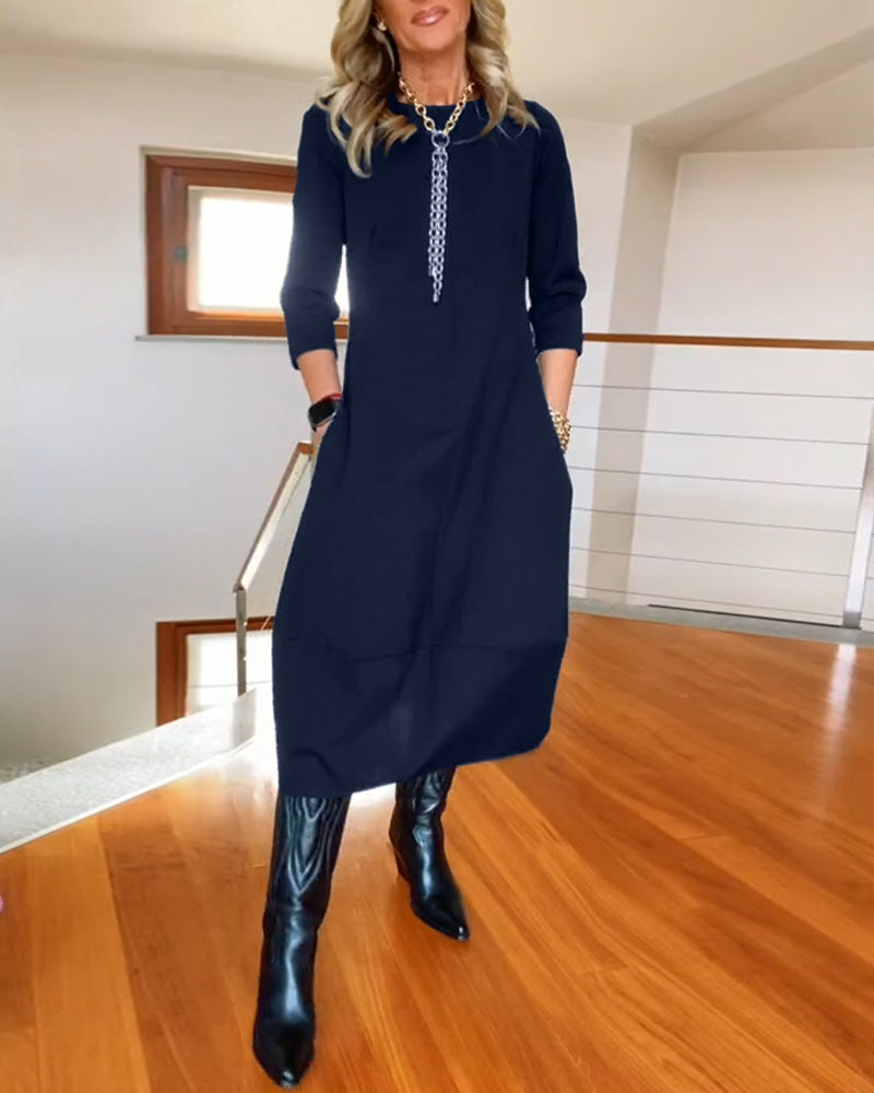 Lottie - Elegant Midi Dress