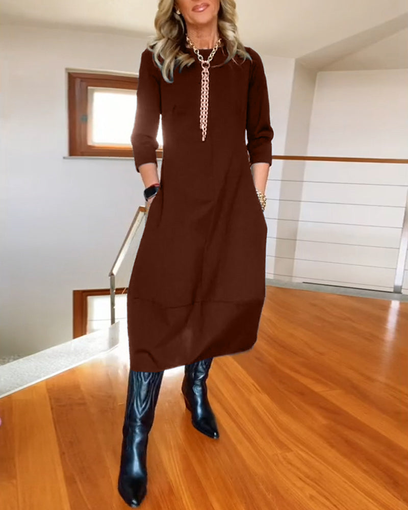 Lottie - Elegant Midi Dress