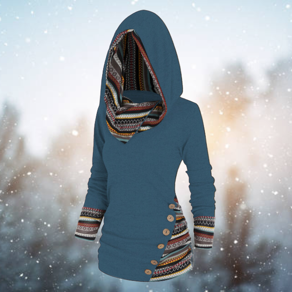 Regina - Hooded Long-Sleeve Top