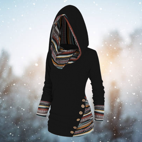 Regina - Hooded Long-Sleeve Top