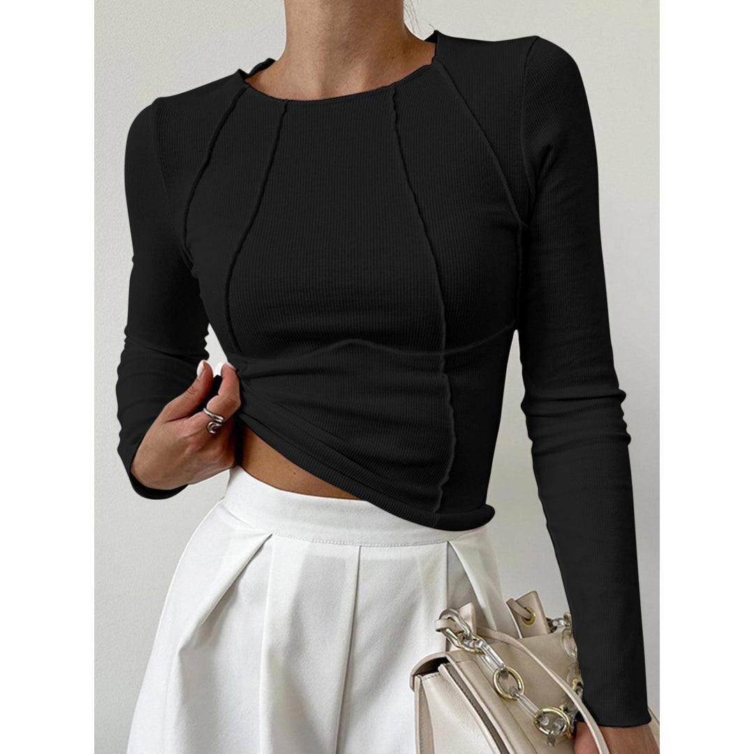 Andi - Ribbed Long-Sleeve Top