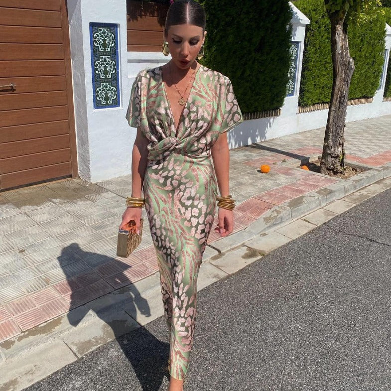 Kendall™ V-Neck Long Dress
