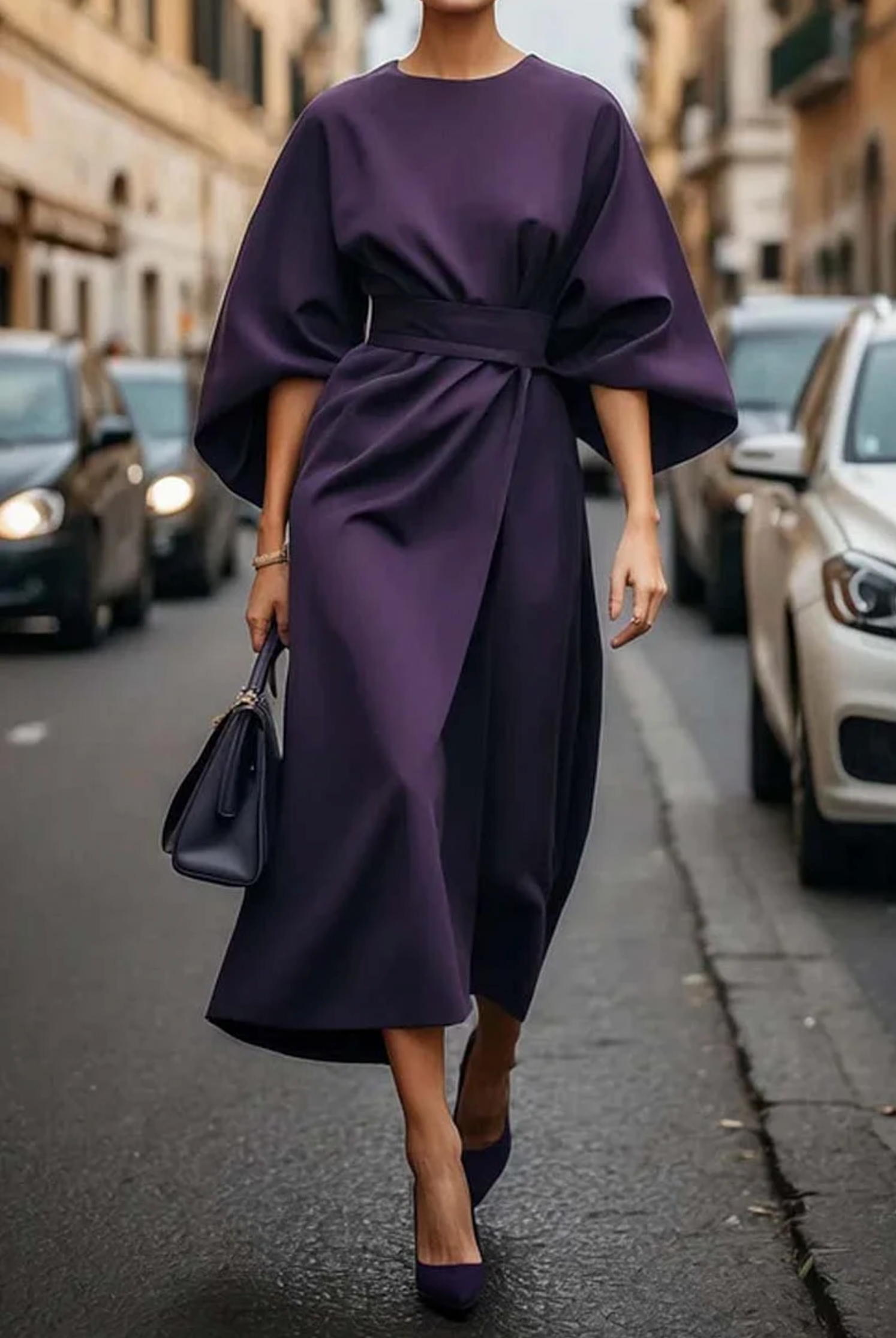 Iris - Elegant Midi Dress