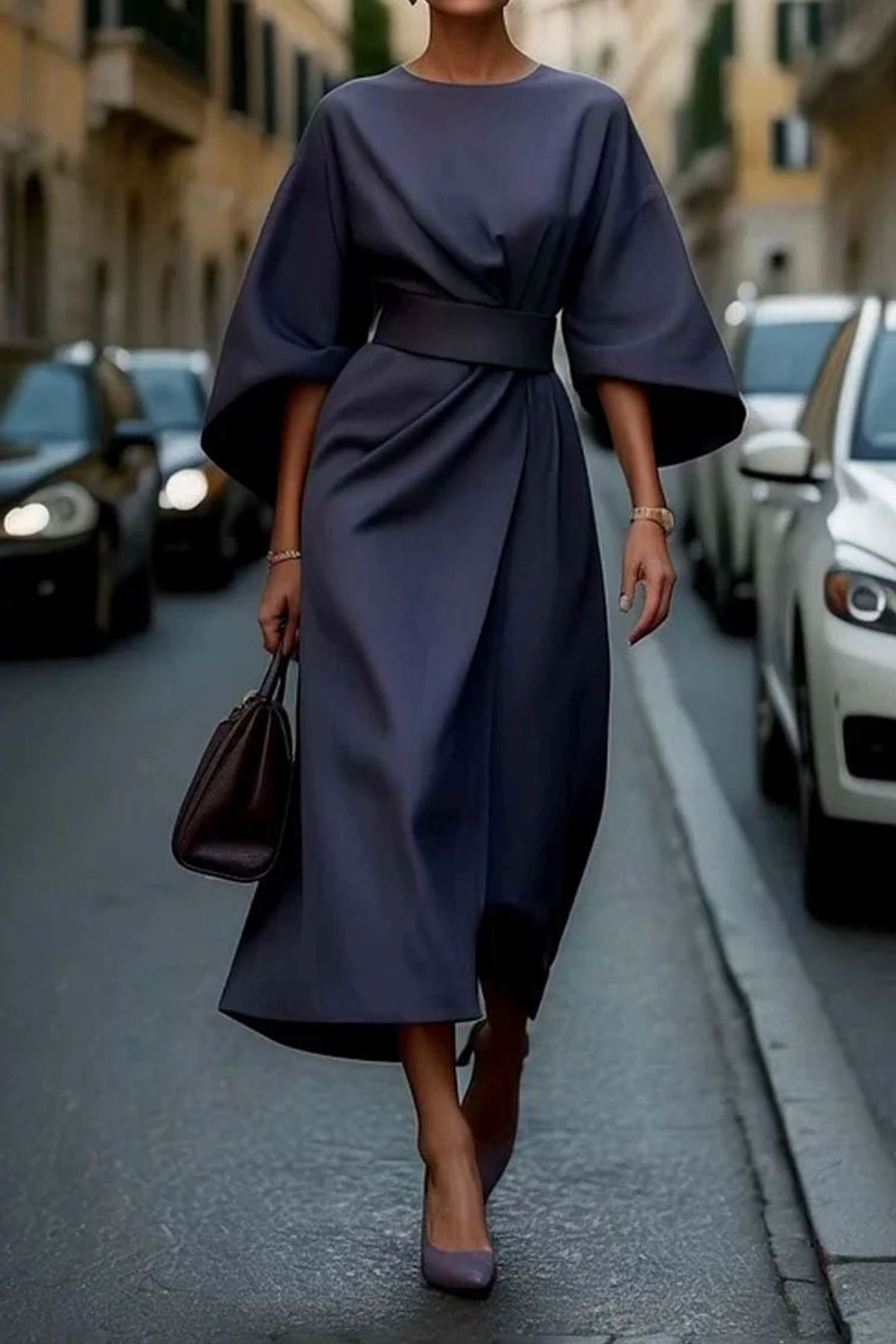 Iris - Elegant Midi Dress