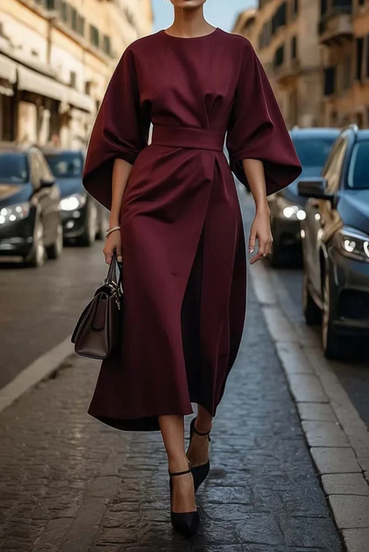 Iris - Elegant Midi Dress