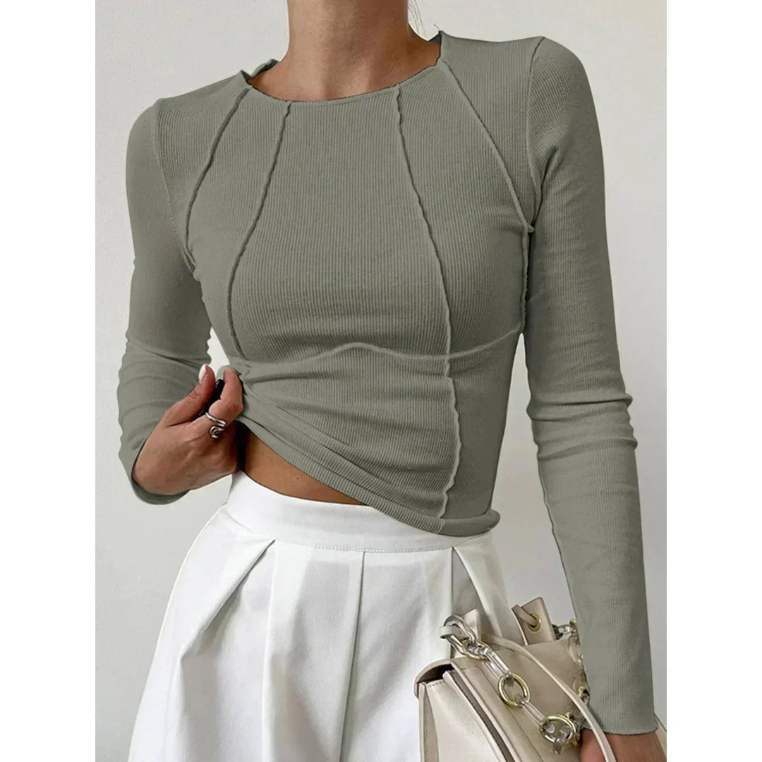 Andi - Ribbed Long-Sleeve Top