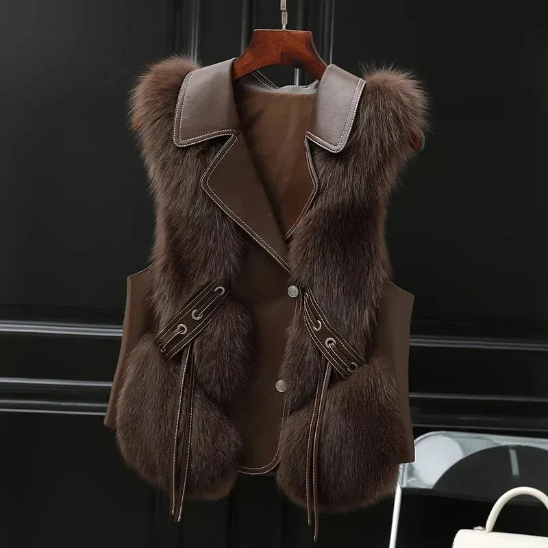 Sophia - Faux Fur Gilet
